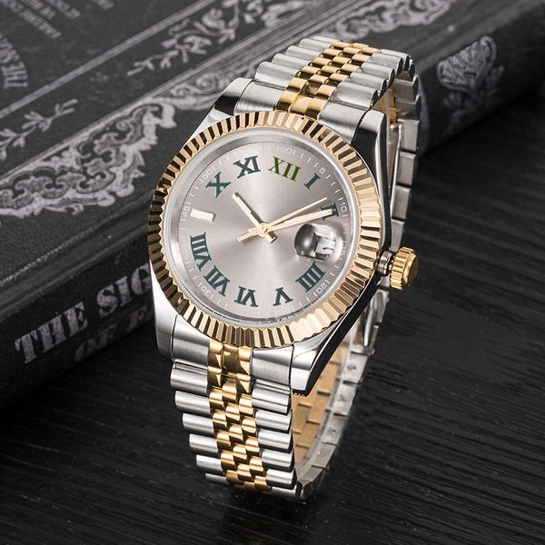 

mens watch 41mm 36mm movement watch automatic mechanical mens bezel stainless steel diamond lady waterproof luminous wrist designer watches, Slivery;brown