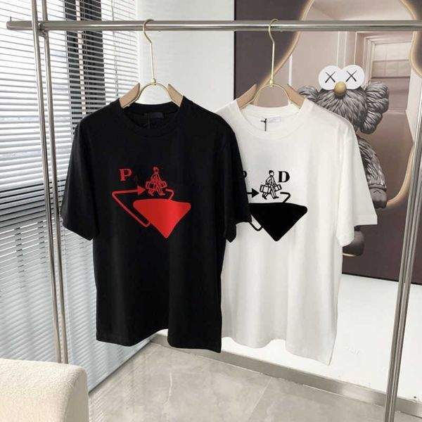 

23ss summer t shirt fashion letter printing pattern tee designer t shirt men women casual short sleeved t shirts loose pullover oversize t-s, White;black