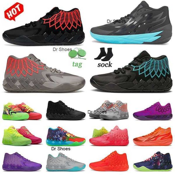 

fashion lamelos ball mb.01 rick and morty basketball shoes low men sneakers outdoor trainers black red blast buzz city grey red phenom horne