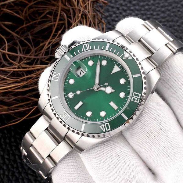 

mens watch automatic mechanical watches 40mm silver strap stainless steel wristband fashion with calendar wristwatches classic men heuer wri, Slivery;golden