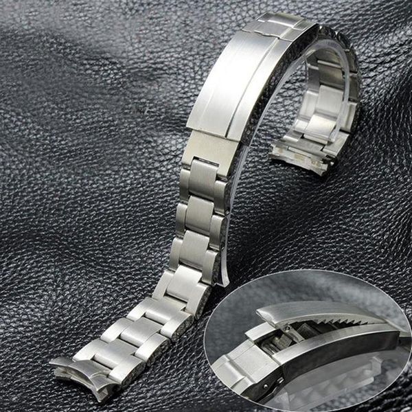 

watch accessories bracelet for black green water ghost gmt sub band solid steel fine-tuning buckle strap 20 21mm bands269q, Black;brown