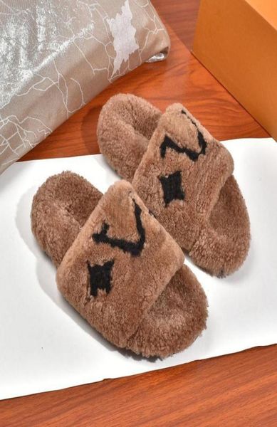 

paseo flat comfort mule luxury designer women sandals indoor outdoor slides wool rubber slippers011079357, Black