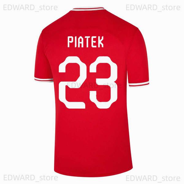 

polands 2022 lewandowski soccer jerseys men kit polonia 2023 zielinski milik zalewski szymanski polish football shirt polen uniform boy 22 2, Black