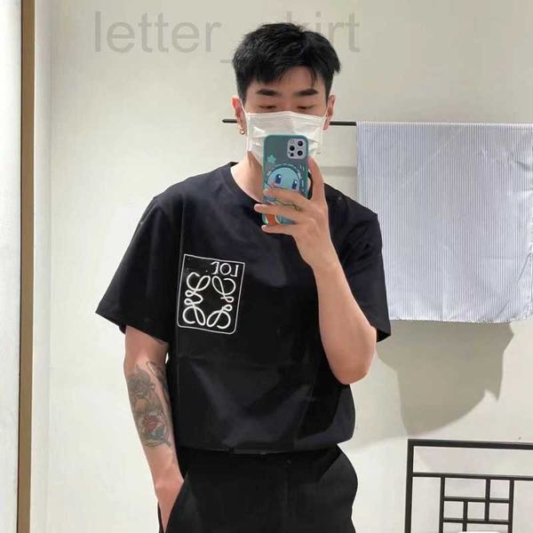 

women's hoodies & sweatshirts designer high version 23 new product with fake chest pocket print, halo dyed embroidery, short sleeves, s, Black