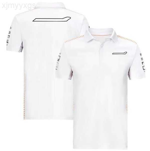 

summer new f1 formula one car polo shirt 2022 lapel short-sleeved 68au0, White;black