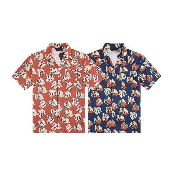 

street fashion men's beach pants beach short sleeve casual fashion colorful stripe printing asian size breathable men's t shirt sh, Black;brown