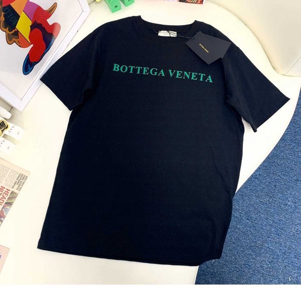 

womens luxurys designer botega t shirts veneta mens spring fashion brand new green tri-color cotton short sleeve round t-shirt and relaxed, White;black