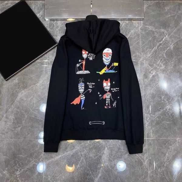 

designer mens hoodies winter sweatshirts heart hoodie ch long sleeve jacket loose coat hooded hoody men woman hip hop 9ivqu, Black