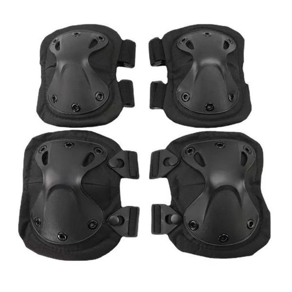 

elbow knee pads tactical pad cs military protector army airsoft outdoor sport hunting pad safety gear protective support 230420, Black;gray
