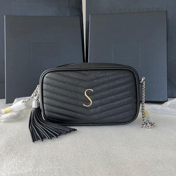 

fashion yslity lou camera bags women's mens handbags shoulder clutch crossbody luxury evening bag genuine leather designers tassel zipp