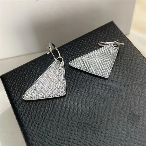 

designers earring ear studs brands luxury designer jewelry fashion classsic diamond earrings ear studs for women wedding party 4 s297i, Golden;silver