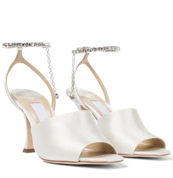 

summer luxury designer women039s sae sandals jimms brands high heels open toe crystal strap women sandalia feminina wedding d7771878, Black