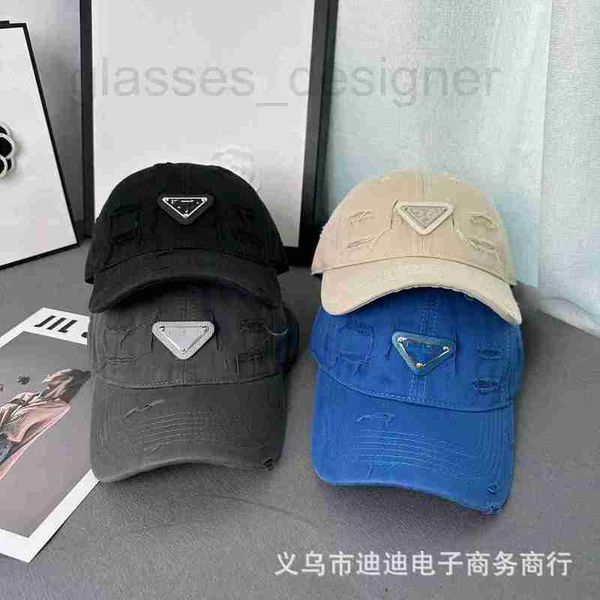 

ball caps designer korean version worn hole pure baseball hat female summer sun visor male and personality solid color hip-hop cap 250j, Blue;gray