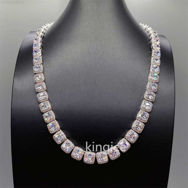 

cube 925 sterling silver d color vvs diamond chain moissanite tennis chain