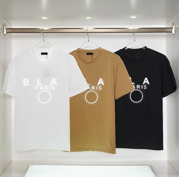 

men's t shirts glow stereoscopic letters pure cotton t-shirt short sleeve oversize loose men's women's fashion brand couple c, White;black