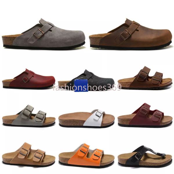 

BIRKENS TOCK Arizona 2023 Designer Sandals Men Women Microfiber Birko-Flor Slides Sliders Boston Soft Mules Footbed Clogs Indoor Pantoufle Flip Slippers Shoes S98, 39
