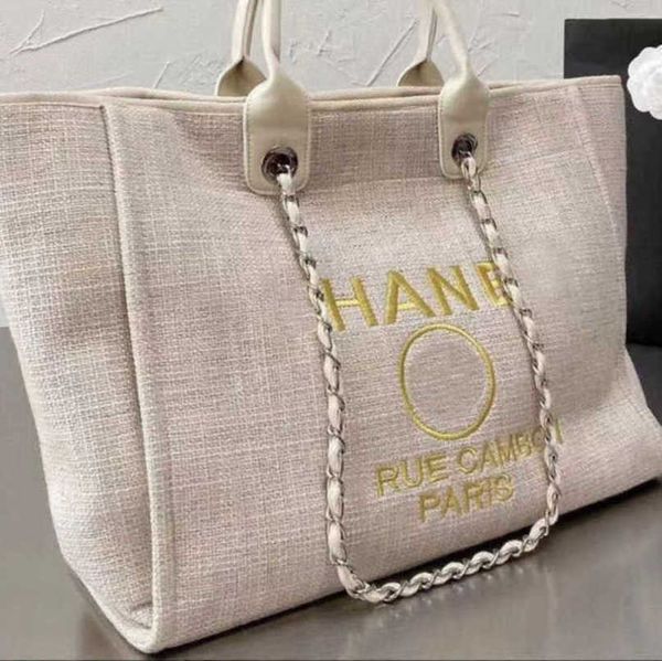 

fashion women's channel luxury handbags beach bags brand designer pearl canvas embroidered women packs evening bag small mini handbag l