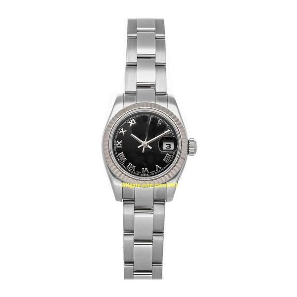 

20 style casual dress mechanical automatic wristwatches black dial 26mm steel gold ladies bracelet watch 179174269e, Slivery;brown