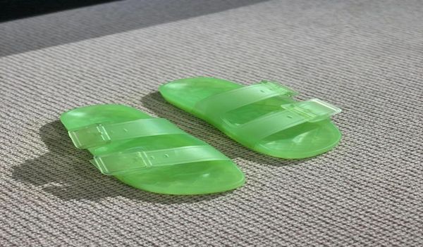 

2021 luxury designer fashion women slippers scuffs sandals mallorca candy colors transparent highperformance polyurethane summer 8850555, Black