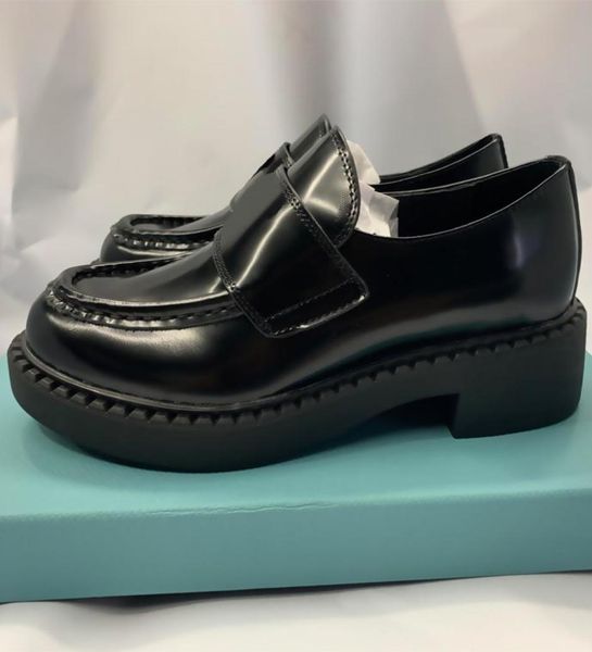 

new arrival women loafers dress wedding party shoes leather shoe platform sandal fashion business formal loafer socia9100549, Black