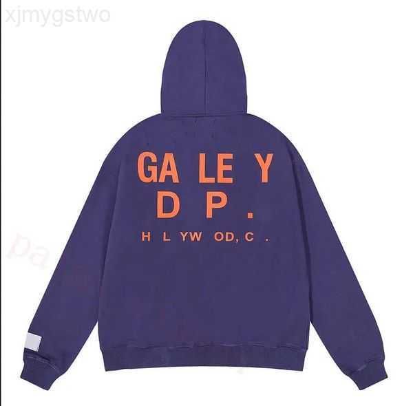 

men's hoodies sweatshirts hoodie designer galleryes depts gary painted graffiti used letters printed loose casual fashion men and women, Black