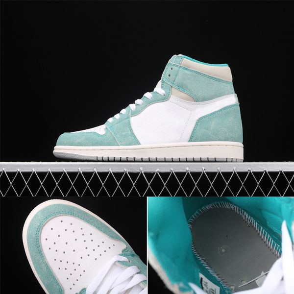 

jumpman 1 mens womens basketball shoes high 555088-311 turbo green men women designers sports sneakers trainer shoe