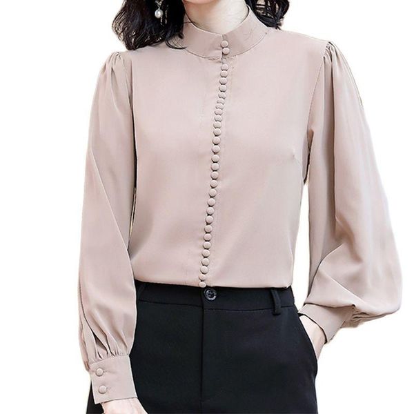 

polos temperament mulberry silk shirt 2022 spring new imitation silk satin loose shirt allmatch fashion women's clothing, White