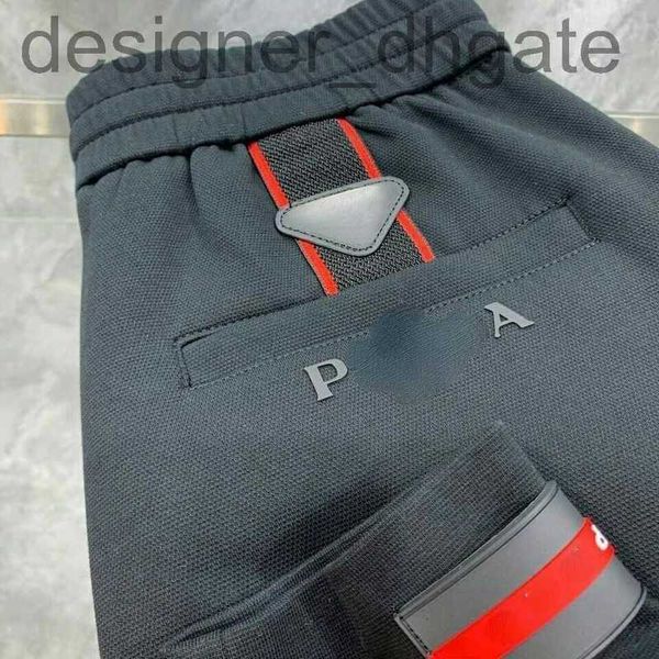 

men's pants designerlarge mens pants pd designer pants classic triangle embroidered sports trousers fashion men women casual sweatpants, Black