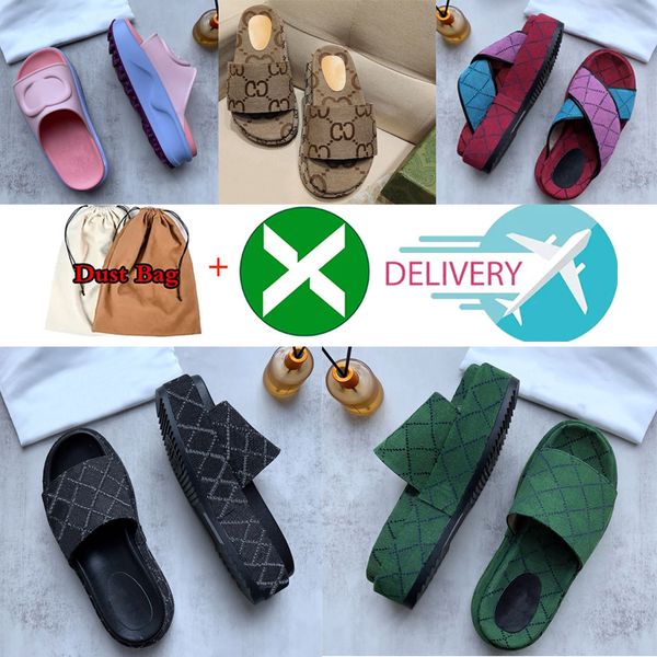 

modish plarid bottomed flops slipper canvas sandles for womens sandal designer thick platform leather slides resin light pink black brillian