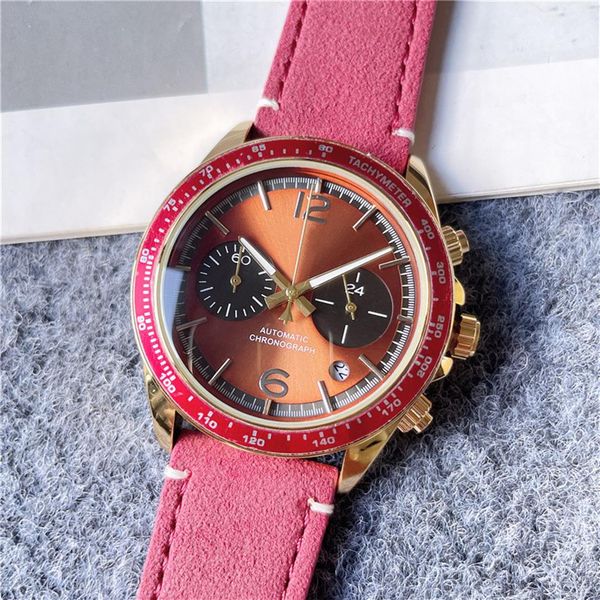 

brand watch men leather sports watches men's army military quartz wristwatch chronograph male clock relogio masculino gif297u, Slivery;brown