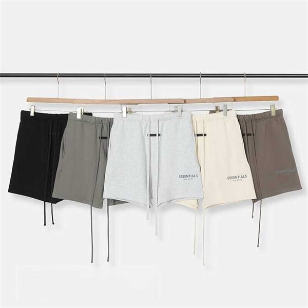 

26% off fog double line essentials trend american street loose fitting sports five point reflective shorts for men and women, White;black