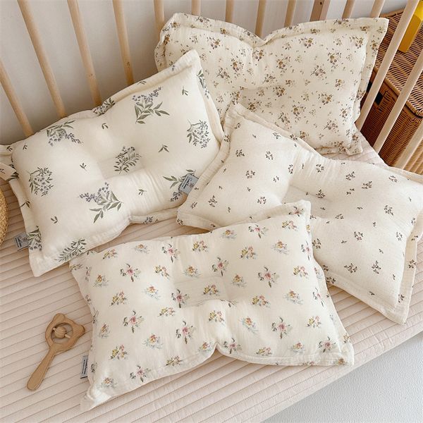 

pillows baby pillows floral kids room decoration nordic home decor 27*45cm children sofa bedding pillow throw cushion crib pillow 230422