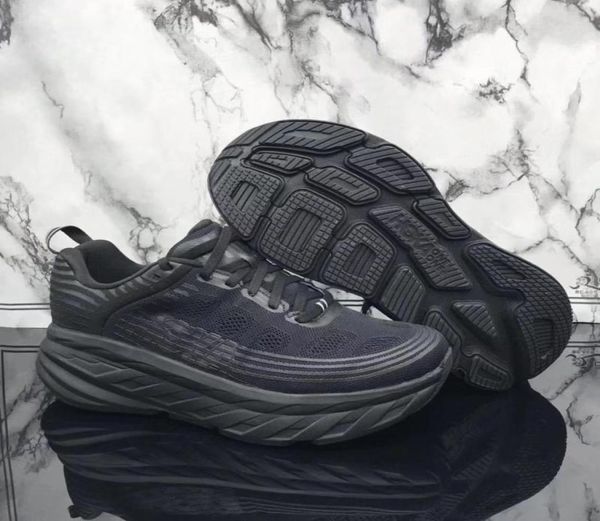 

hoka one bondi  men039s bondi  cushioning lightweight road running shoes4900447, Black;white