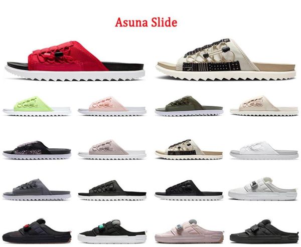 

2022 women mens asuna slide offline slippers triple black red white paisley pale ivory vast grey anthracite electro o5016241