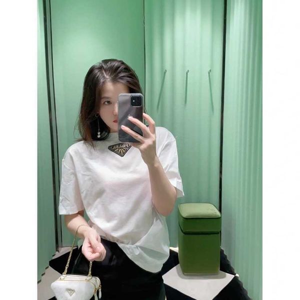 

26% off clothing designer quality family early spring new fashion classic triangle diamond casual loose versatile short sleeve t-shirt, White