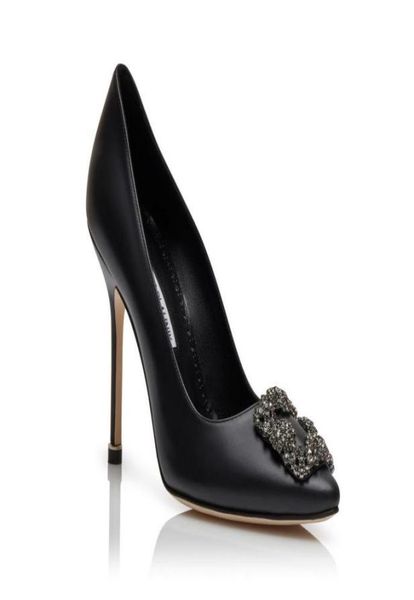 

womens pumps sandal crystal embellished buckle stain pump shoes spool hangisi high heels sandals women039s elegant designers dr5836474, Black