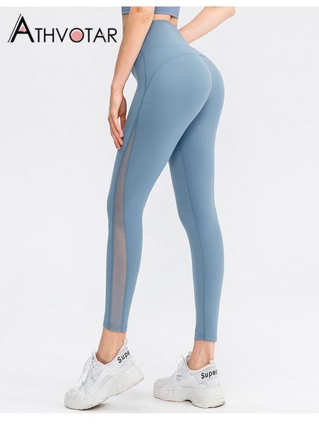 

leggings athvotar leggings solid casual women leggins mesh skinny push up high waist elastic comfortable legging sports workout leggings, Black