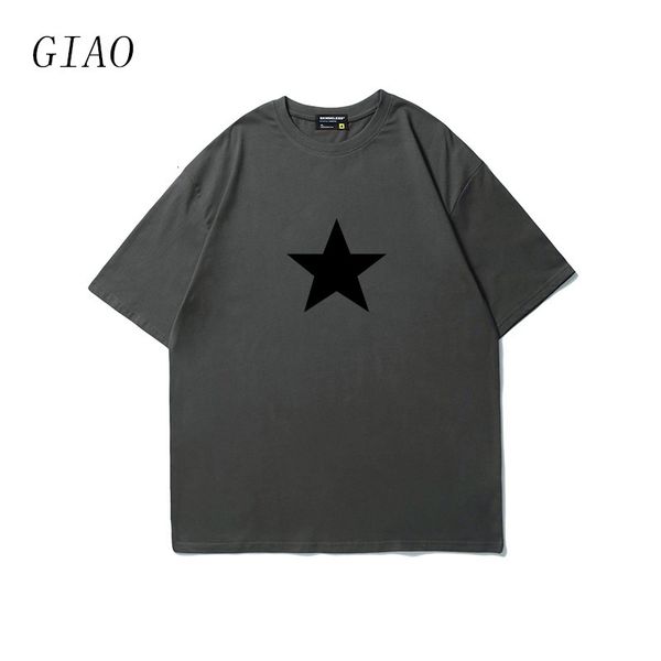 

men s t shirts y2k aesthetics many colors cotton 2000s stars print streetwear short sleeve summer casual fashion elegant tshirts 230422, White;black