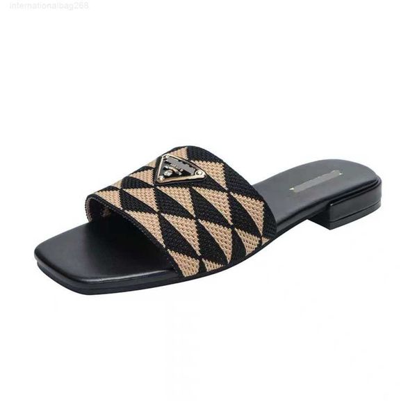 

slippers embroidered fabric slides black beige multicolor embroidery mules womens home flip flops casual sandals summer leather flat slide f