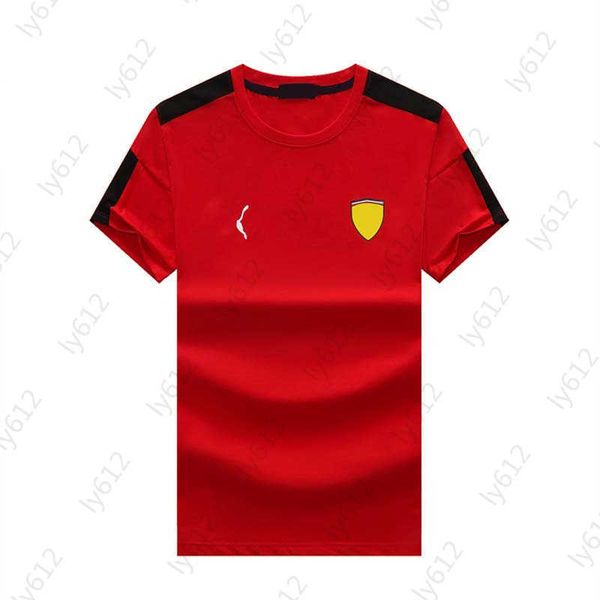 

red designer mens spring summer fashion classic brand gold logo print design cotton comfortable loose round neck short sleeve t-shirt men s, White;black