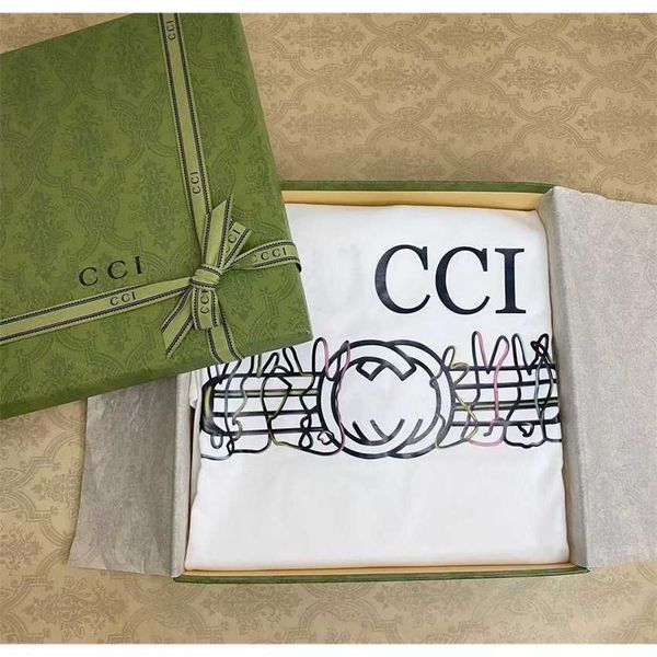 

new year of the rabbit t-shirt printed abstract pattern short sleeve shirt, White