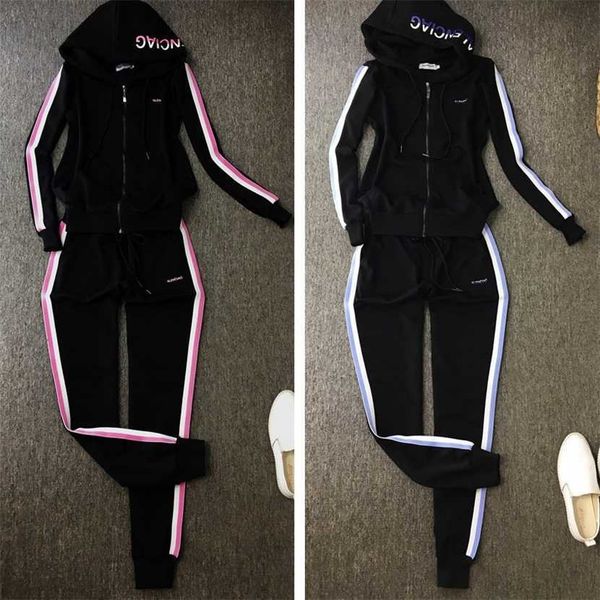 

26% off clothing designer quality leisure pure cotton sportswear high-end women's fashion two-piece set loose fitting and trendy in lar, White