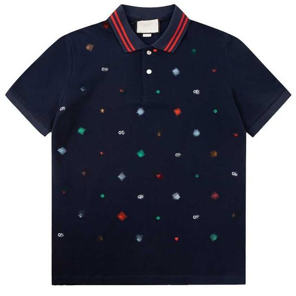 

26% off original version differentiation market gujia embroidery pure cotton short sleeve polo fashion loose tee, White;black