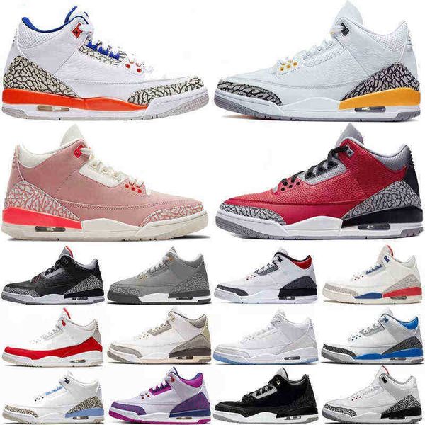 

2021 jumpman racer blue 3 3s basketball shoes mens cool grey maniere unc fragment knicks pine green throw line denim red black cement