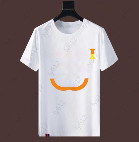 

summer white designer mens clothes luxury simple loose fitting fashion casual brand logo printed short sleeved t-shirt streetwear tee asian, White;black