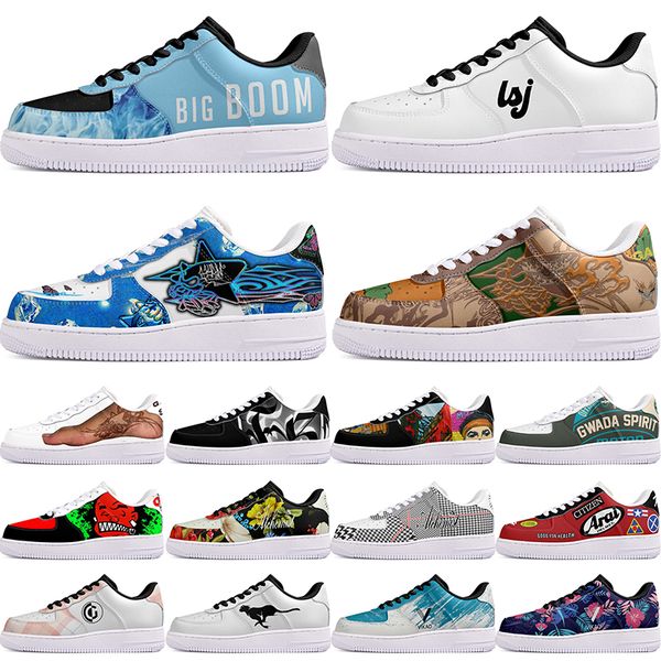 

DIY shoes precious autumn mens Leisure shoes one for beautiful men women casualplatform sneakers Classic cartoon graffiti trainers comfortable sports 21304