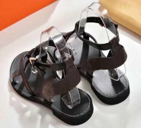 

2022 new women039s double buckle sandals explosion models fashion large size sandals ladies 35418283674, Black