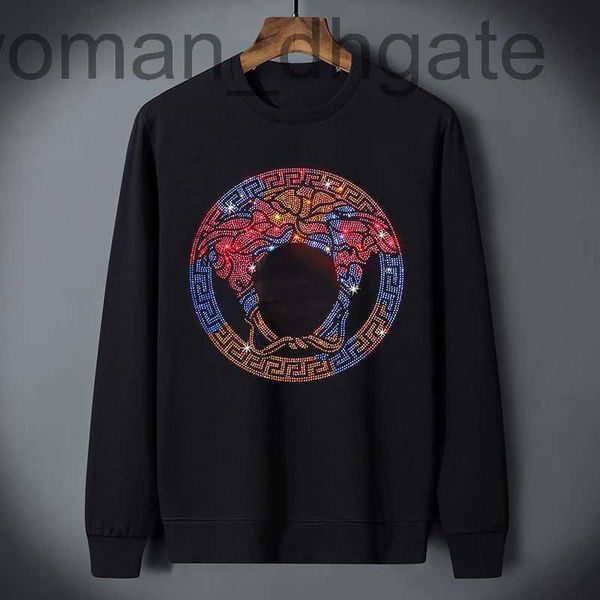 

men's hoodies & sweatshirts designersweatshirt designer hoodie chest iron drill round neck medusa casual shirt men's and women&#03, Black