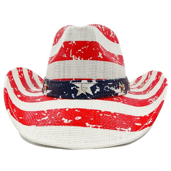 

wide brim hats bucket 2023 cowboy straw plaid thickened men's and women's hip hop sun summer 230421, Blue;gray