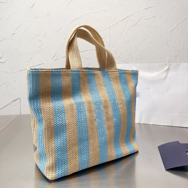 

large capacity straw tote bag fashion women summer totes travel high-quality handbag luxury r party handbags wholesale